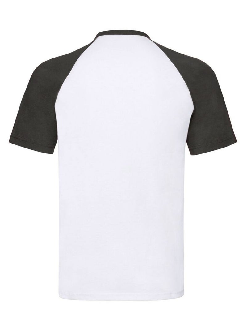Fruit of the Loom - T-shirt VALUEWEIGHT Blanc Noir - Kiabi