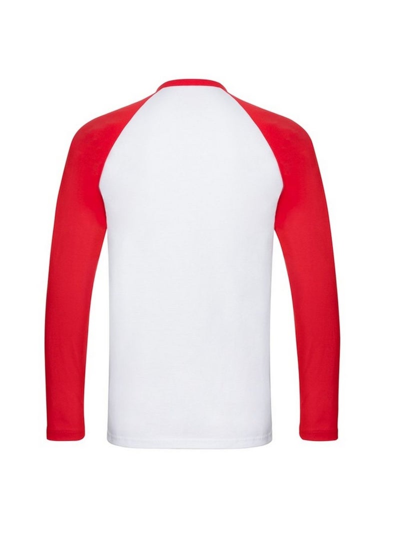 Fruit of the Loom - T-shirt VALUEWEIGHT Blanc/Rouge - Kiabi