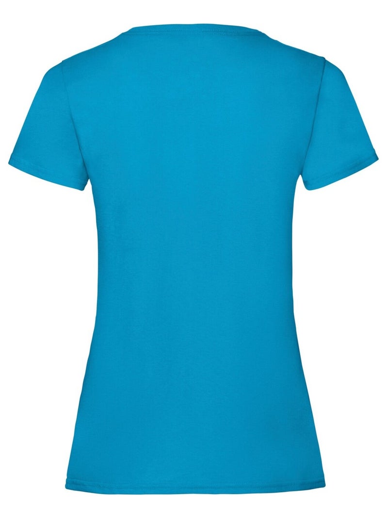 Fruit of the Loom - T-shirt VALUEWEIGHT Bleu azur - Kiabi