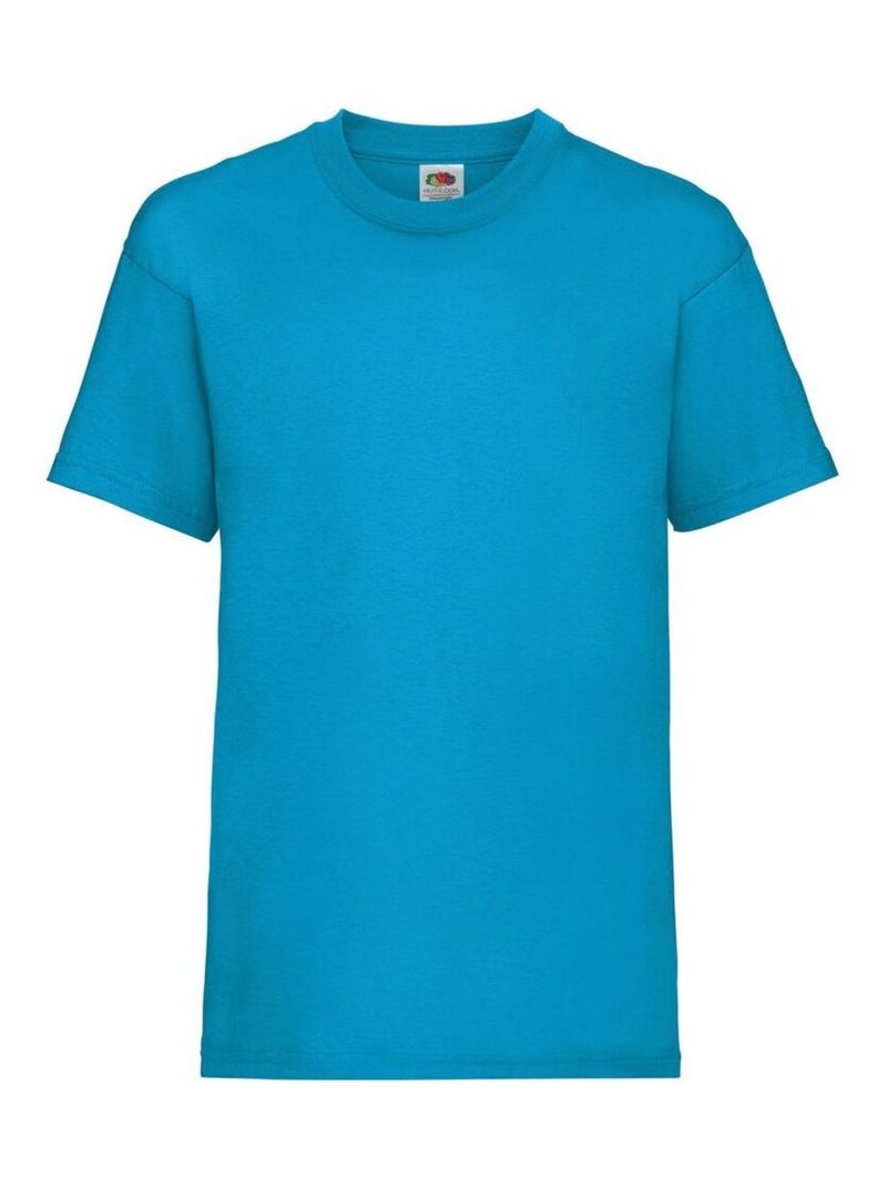 Fruit of the Loom - T-shirt VALUEWEIGHT Bleu azur - Kiabi