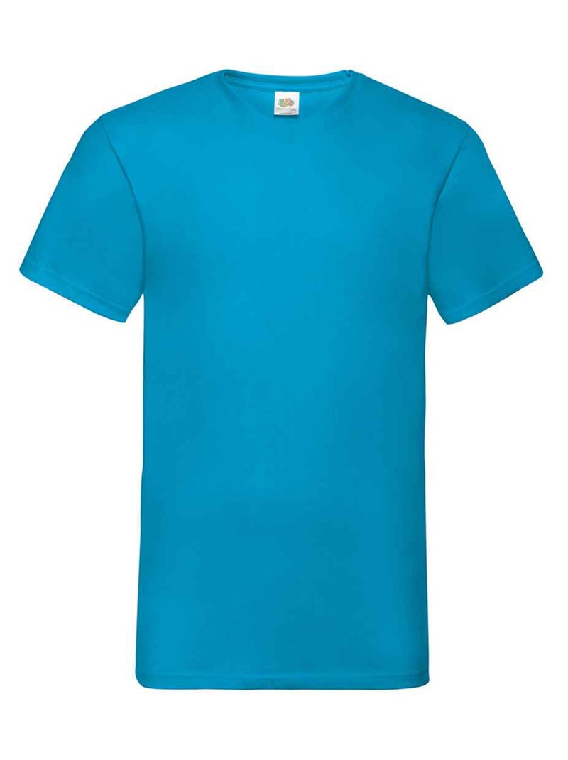 Fruit of the Loom - T-shirt VALUEWEIGHT Bleu azur - Kiabi
