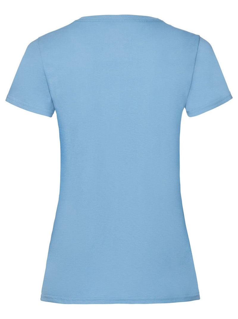 Fruit of the Loom - T-shirt VALUEWEIGHT Bleu ciel - Kiabi