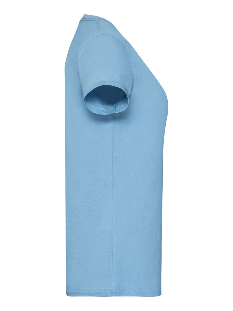 Fruit of the Loom - T-shirt VALUEWEIGHT Bleu ciel - Kiabi