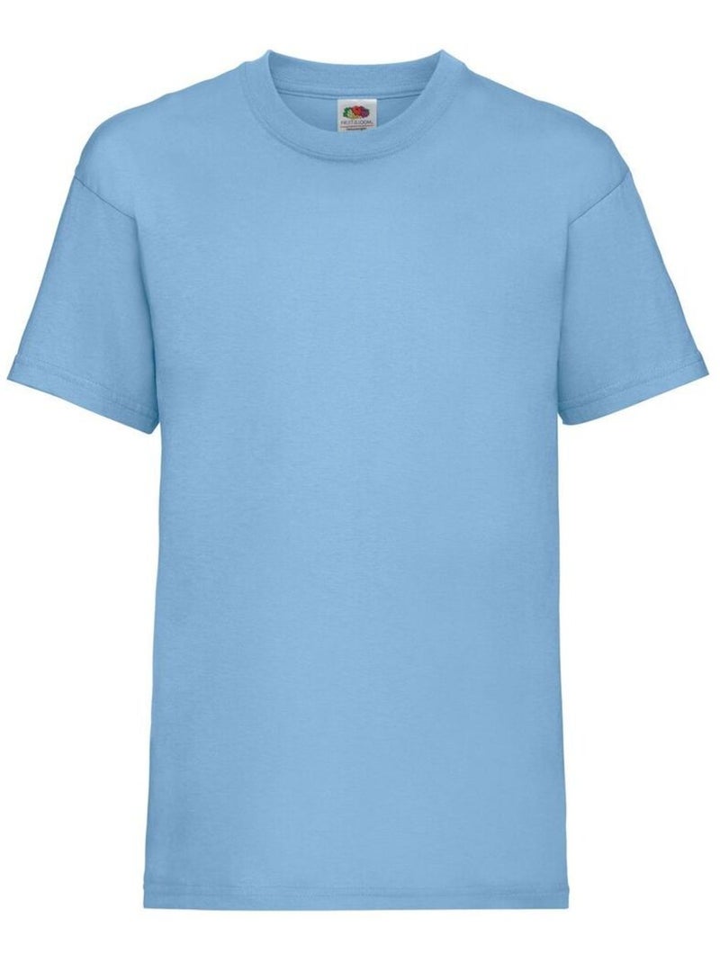 Fruit of the Loom - T-shirt VALUEWEIGHT Bleu ciel - Kiabi