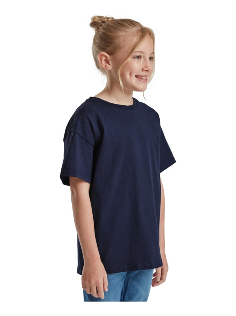Fruit of the Loom - T-shirt VALUEWEIGHT Bleu marine - Kiabi