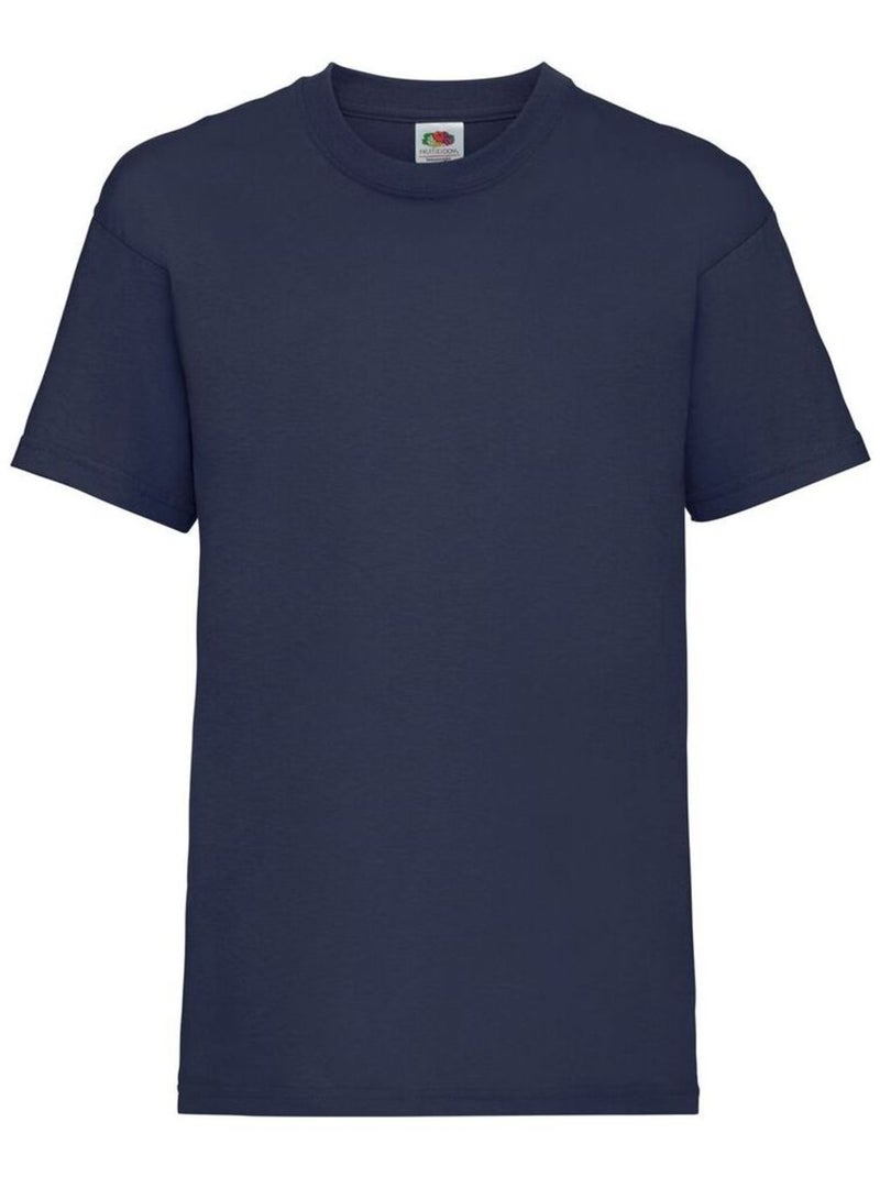 Fruit of the Loom - T-shirt VALUEWEIGHT Bleu nuit - Kiabi