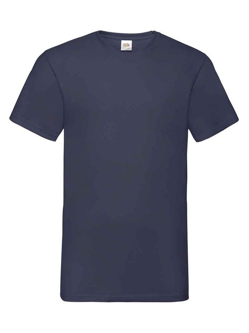 Fruit of the Loom - T-shirt VALUEWEIGHT Bleu nuit - Kiabi