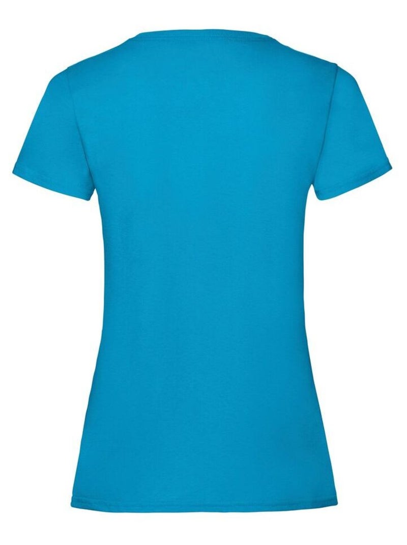 Fruit of the Loom - T-shirt VALUEWEIGHT Bleu turquoise - Kiabi