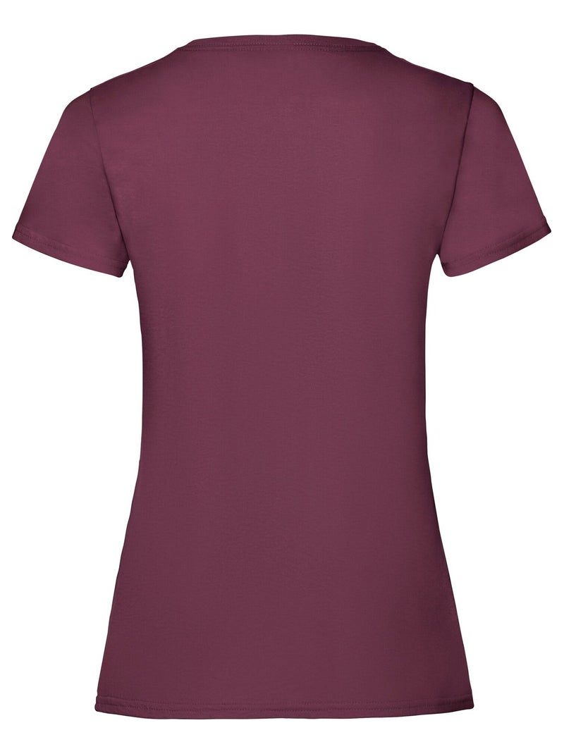 Fruit of the Loom - T-shirt VALUEWEIGHT Bordeaux - Kiabi