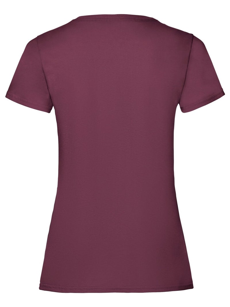 Fruit of the Loom - T-shirt VALUEWEIGHT Bordeaux - Kiabi