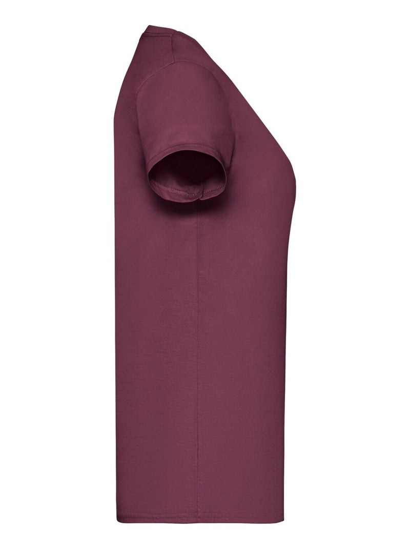 Fruit of the Loom - T-shirt VALUEWEIGHT Bordeaux - Kiabi