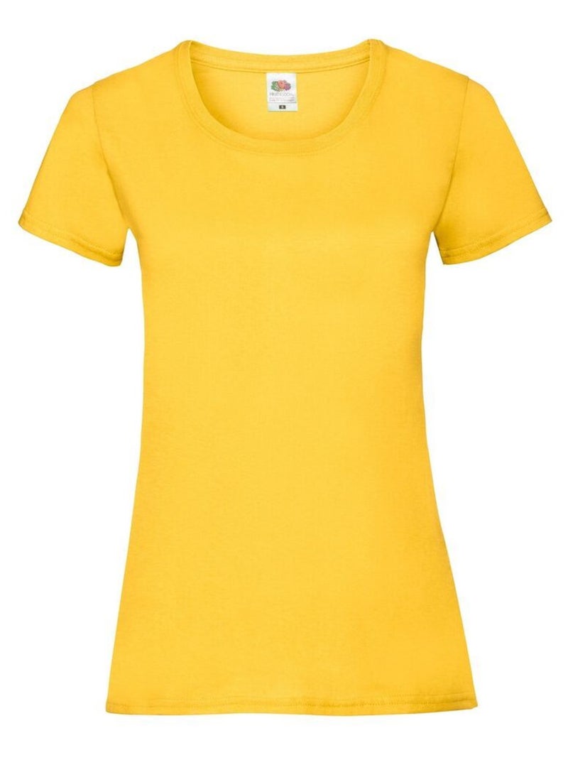 Fruit of the Loom - T-shirt VALUEWEIGHT Jaune foncé - Kiabi
