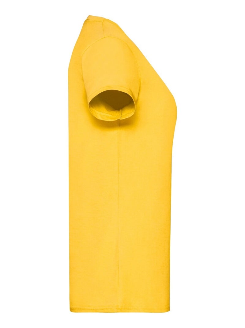 Fruit of the Loom - T-shirt VALUEWEIGHT Jaune moutarde - Kiabi