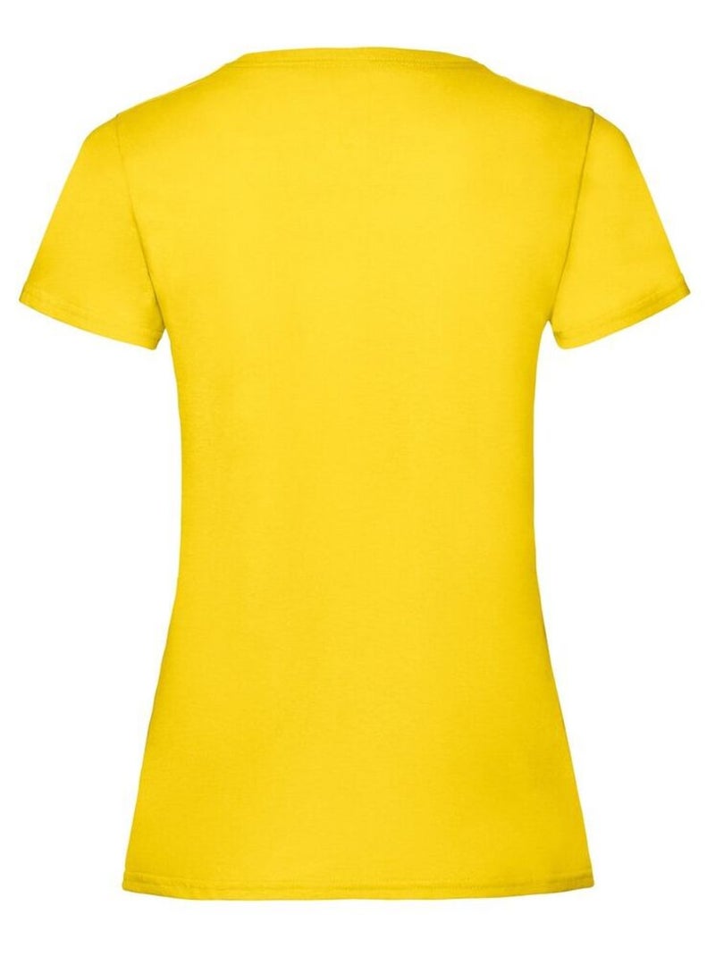 Fruit of the Loom - T-shirt VALUEWEIGHT Jaune poussin - Kiabi