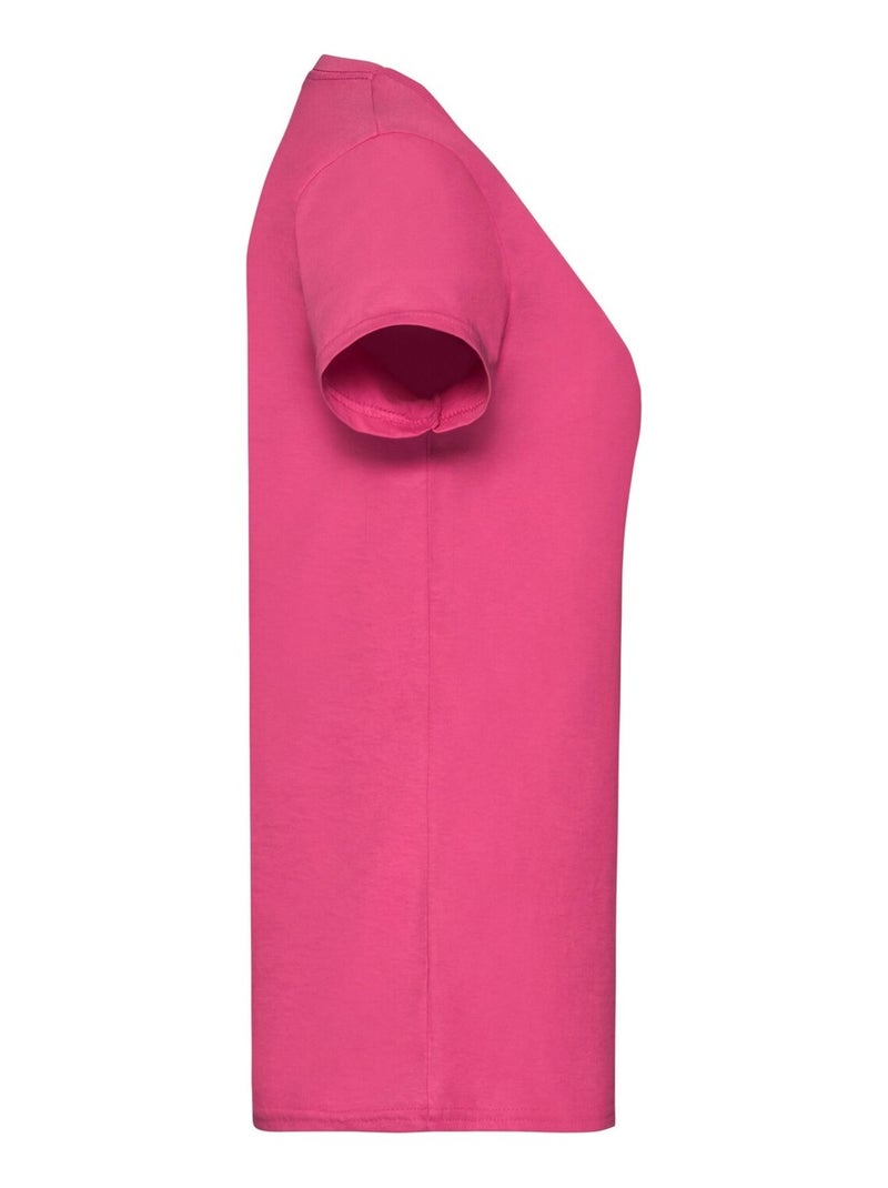 Fruit of the Loom - T-shirt VALUEWEIGHT Rose fushia - Kiabi