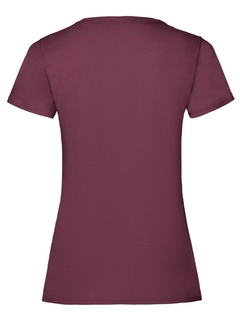 Fruit of the Loom - T-shirt VALUEWEIGHT Rouge bordeaux - Kiabi