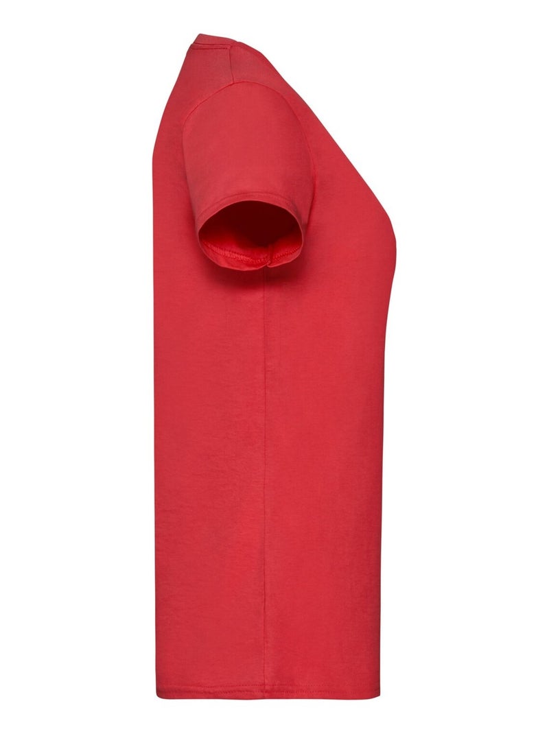 Fruit of the Loom - T-shirt VALUEWEIGHT Rouge - Kiabi