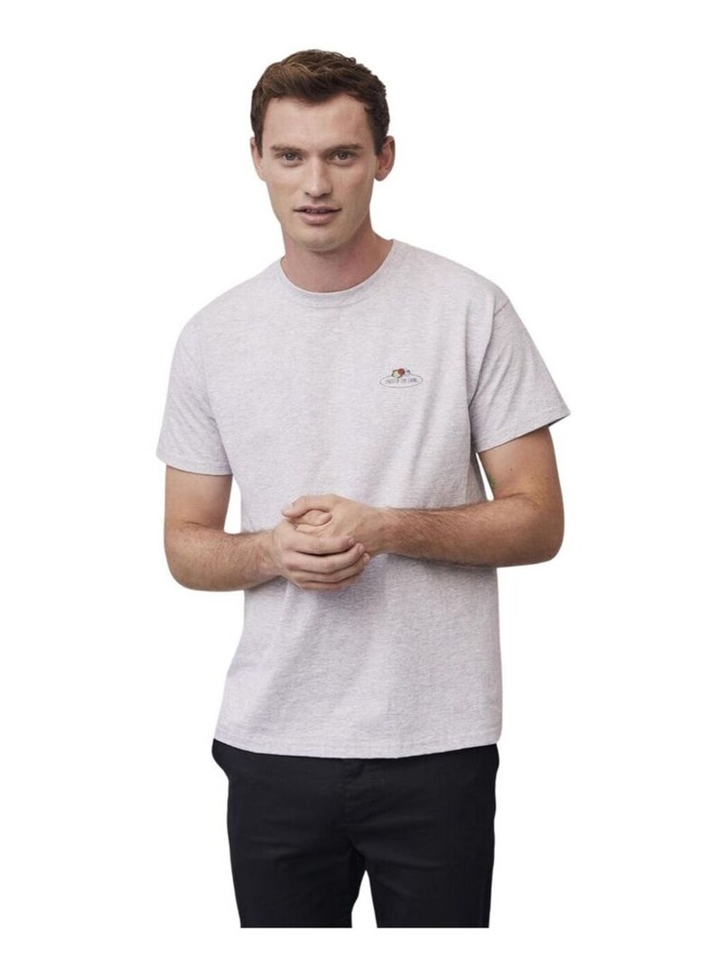 Fruit of the Loom - T-shirt VINTAGE Gris chiné - Kiabi