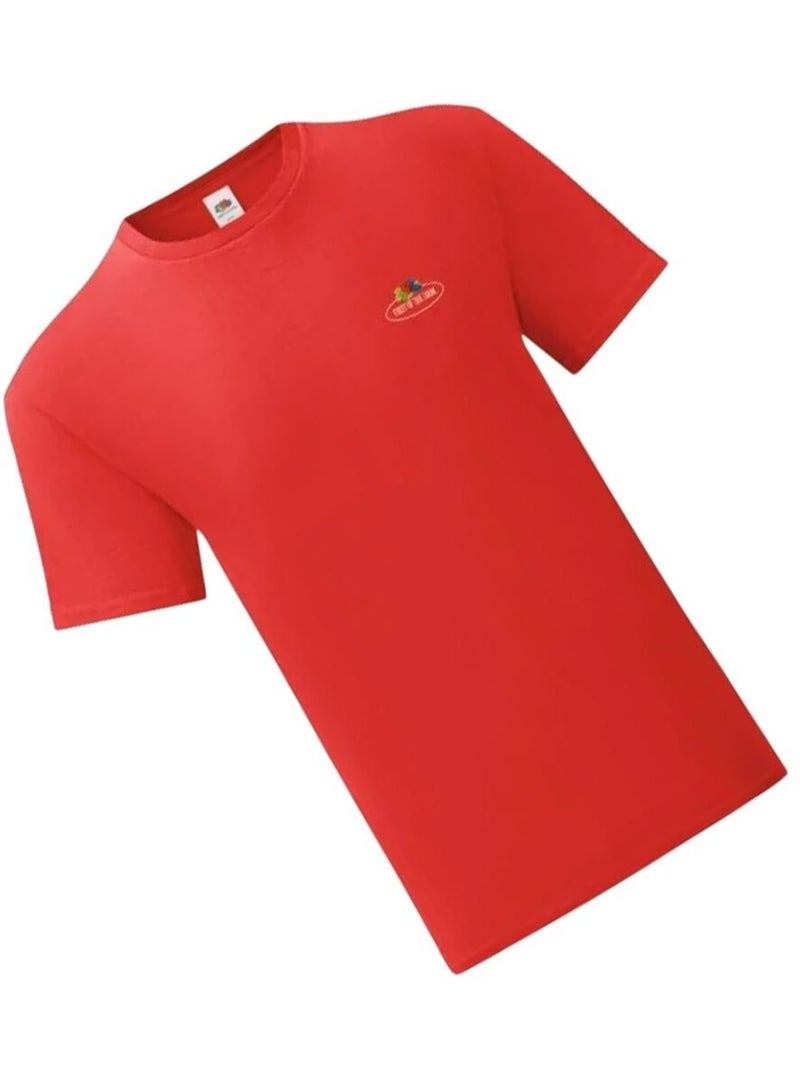 Fruit of the Loom - T-shirt VINTAGE Rouge - Kiabi