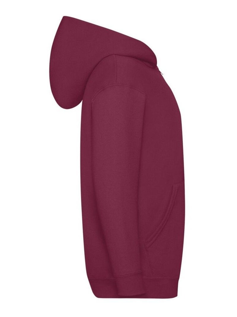 Fruit of the Loom - Veste à capuche CLASSIC Bordeaux - Kiabi