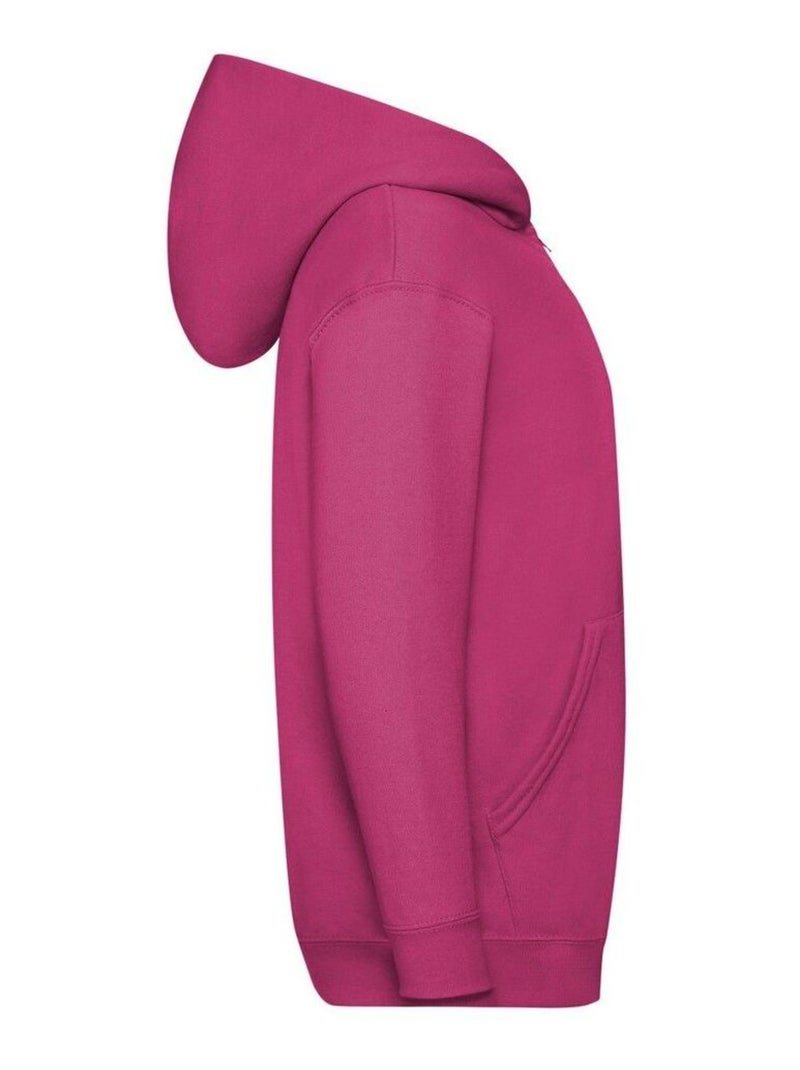 Fruit of the Loom - Veste à capuche CLASSIC Rose fushia - Kiabi