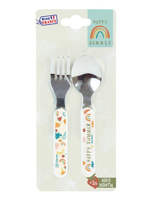Fruity's Ensemble Couverts Inox (Fourchette, Cuillère) - Kiabi