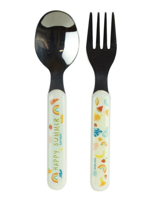 Fruity's Ensemble Couverts Inox (Fourchette, Cuillère) - Kiabi