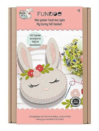 'Fundoo' - mon panier feutrine – lapin