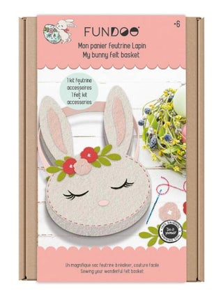 'Fundoo' - mon panier feutrine  lapin