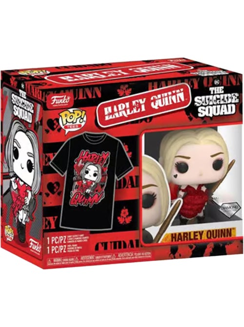 Funko POP! - T-shirt motif Harley Quinn motif/style Suicide Squad (Contenu: 1 Figurine) - Kiabi