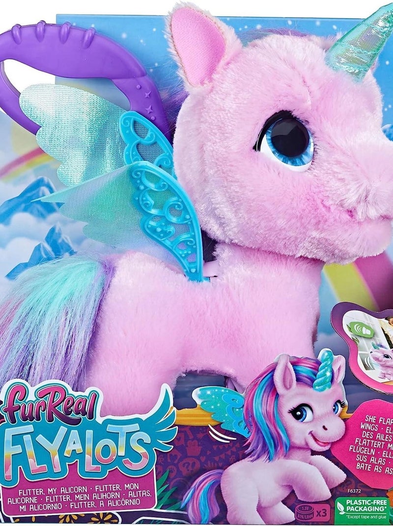furReal Licorne Flyalots Flitter Bleu Rose - Kiabi