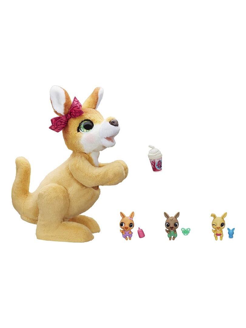 furReal Mama Josie, jouet kangourou interactif - Beige - Kiabi - 50.49€