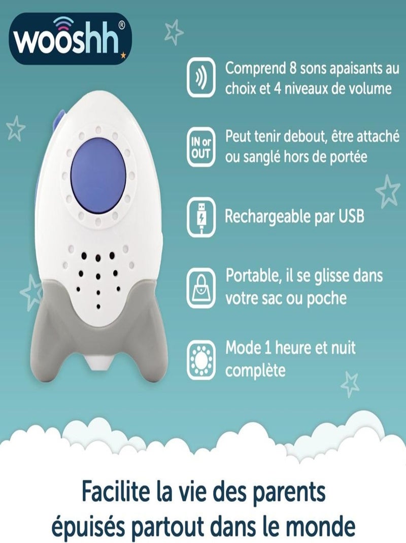 Fusée à Bruit Blanc Les Chatounets Blanc Gris Bleu - Kiabi