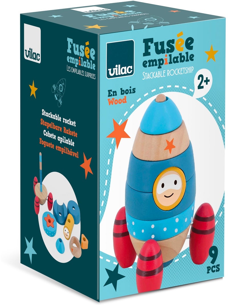 Fusée empilable surprise Bleu - Kiabi