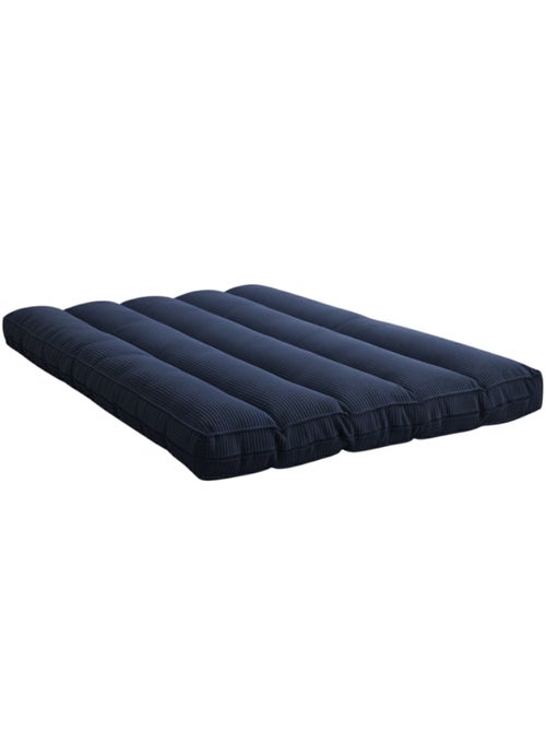 Futon déhoussable 2 places en velours côtelé BANANAIR 140x190 cm - Kiabi
