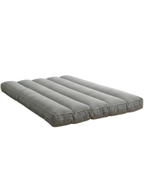 Futon déhoussable 2 places en velours côtelé BANANAIR 140x190 cm - Kiabi
