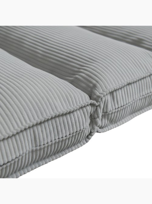 Futon déhoussable 2 places en velours côtelé BANANAIR 140x190 cm - Kiabi