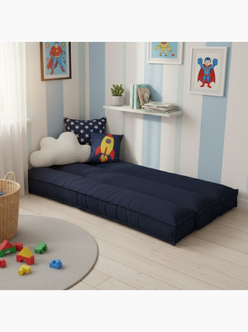 Futon déhoussable en velours côtelé BANANAIR 90x190 cm - Kiabi Futon déhoussable en velours côtelé BANANAIR 90x190 cm - Kiabi