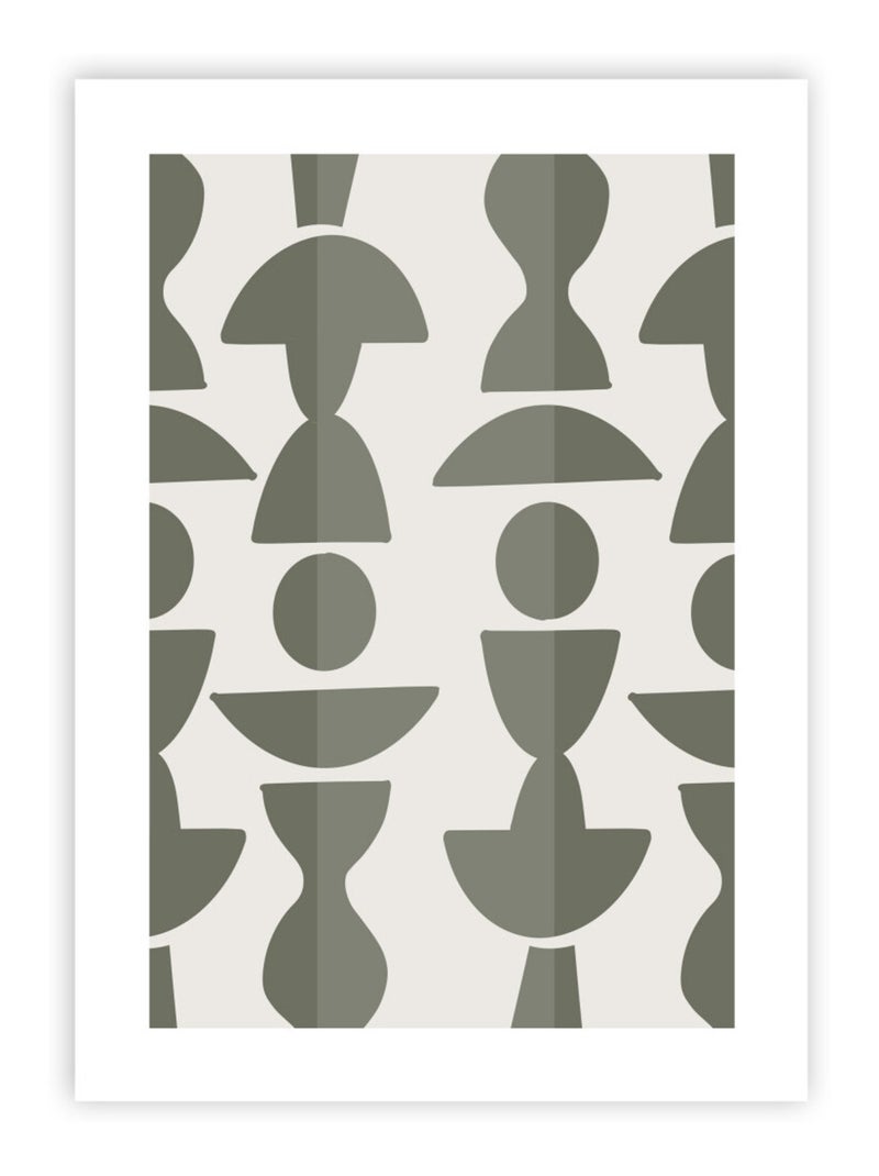 Future Home - Affiche papier imprimé abstrait sans cadre Vert - Kiabi