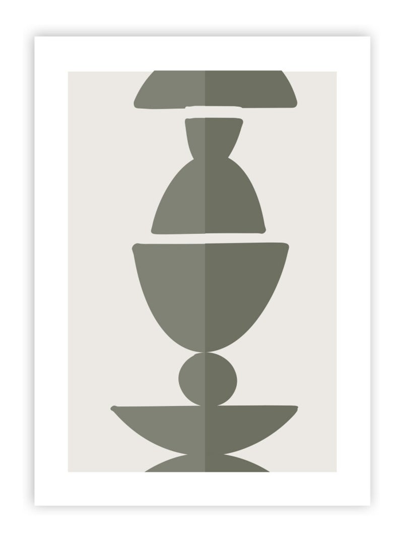 Future Home - Affiche papier imprimé abstrait sans cadre Vert - Kiabi
