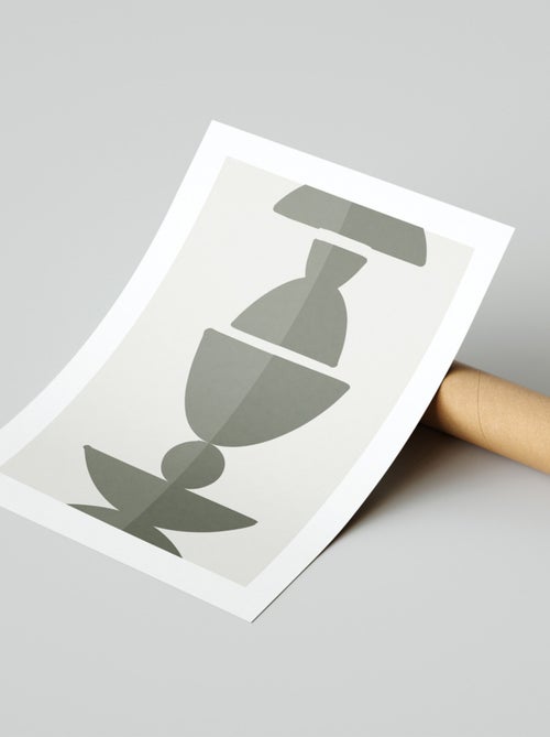 Future Home - Affiche papier imprimé abstrait sans cadre - Kiabi