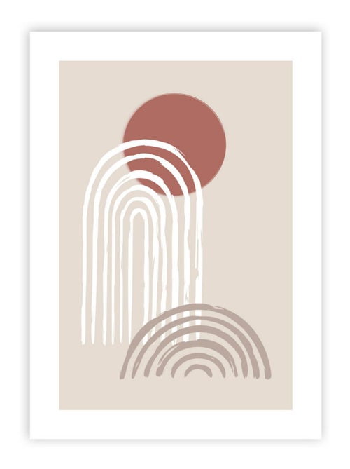 Future Home - Affiche papier imprimé arche sans cadre - Kiabi