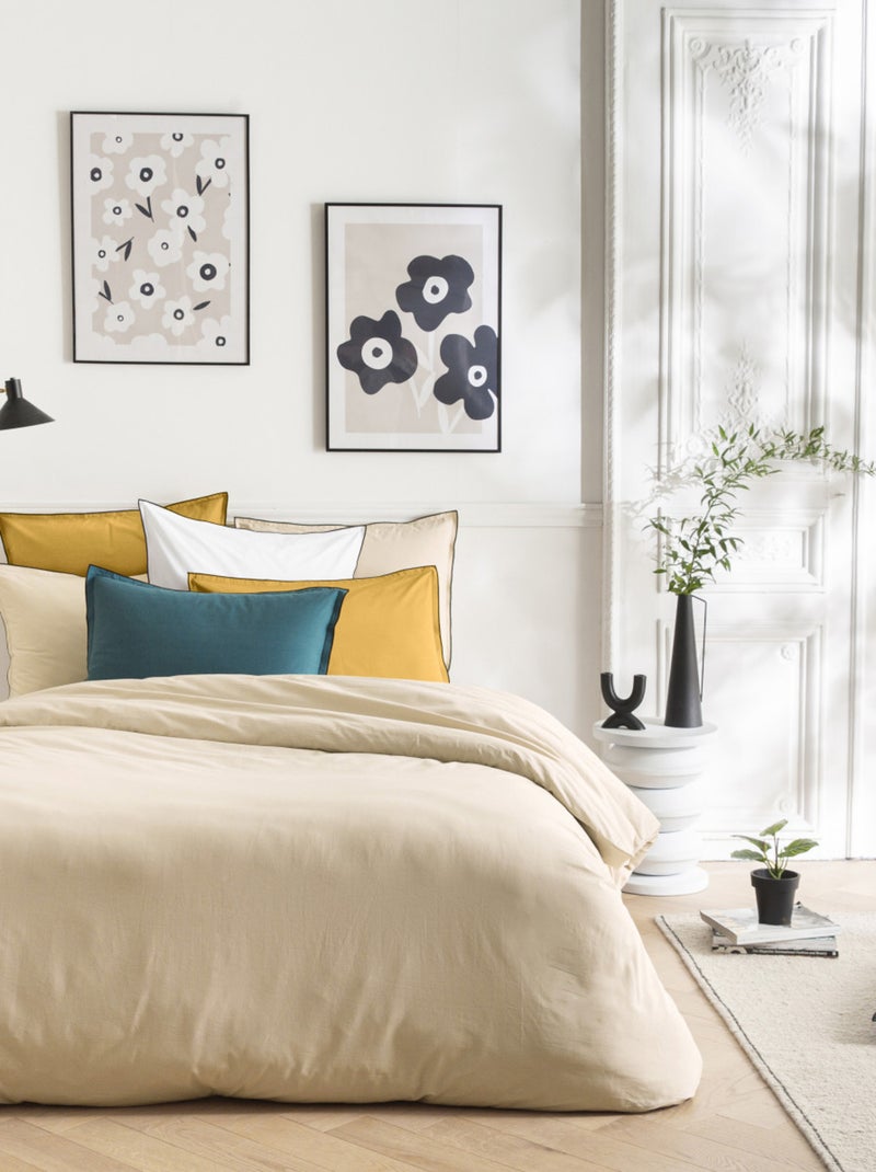 Future Home - Affiche papier imprimé fleurs sans cadre Beige - Kiabi