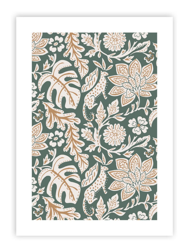 Future Home - Affiche papier imprimé tropical sans cadre Vert - Kiabi