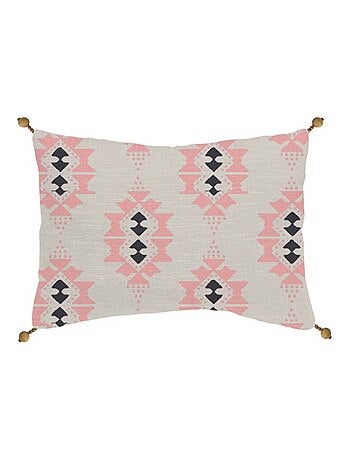 Future Home - Coussin à motif ethnique en coton 30x50cm