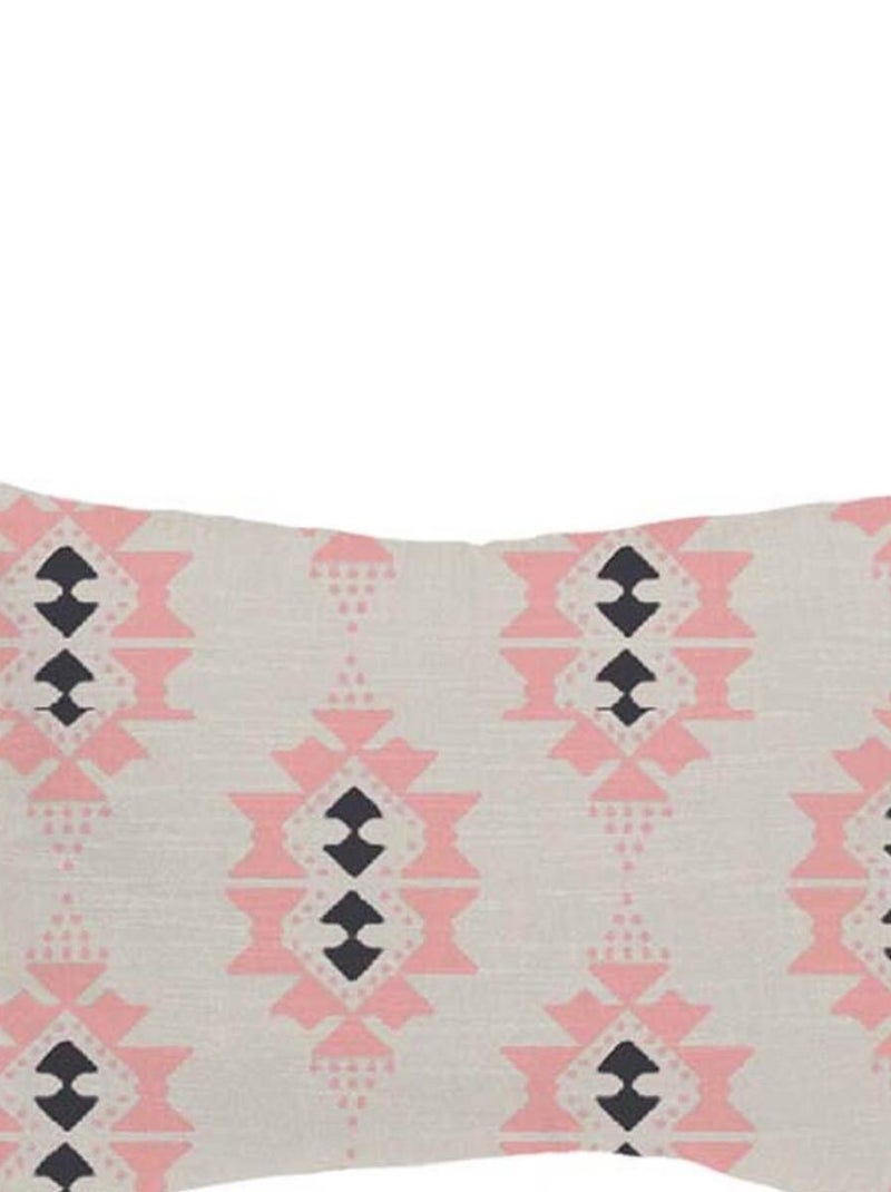 Future Home - Coussin à motif ethnique en coton 30x50cm Blanc - Kiabi