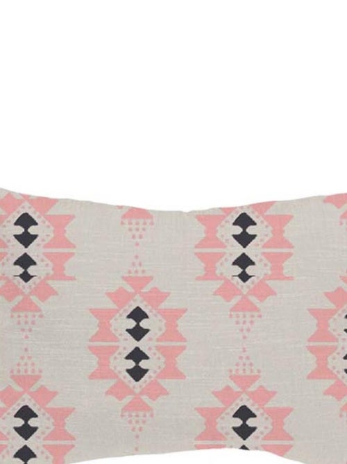 Future Home - Coussin coton blanc avec motifs ethniques 30x50cm - Kiabi
