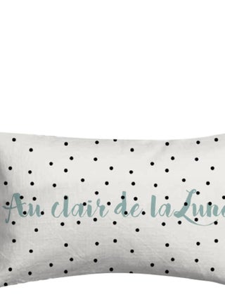Future Home - Coussin enfant à pois en coton 30x50cm