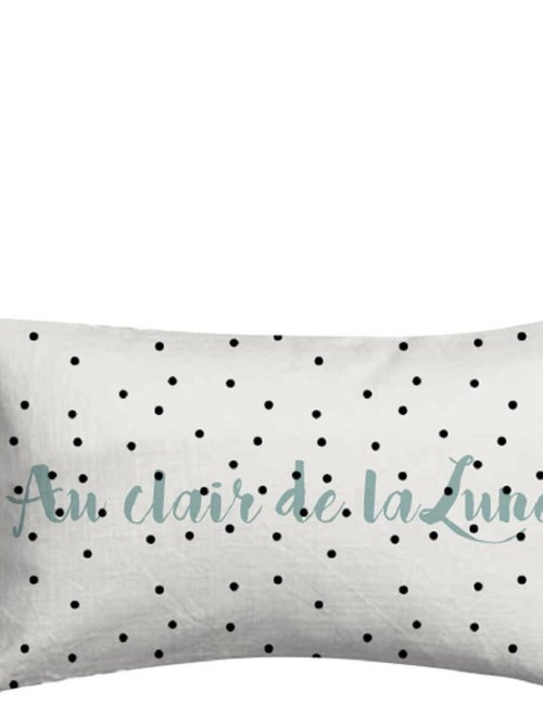 Future Home - Coussin enfant à pois en coton 30x50cm - Kiabi