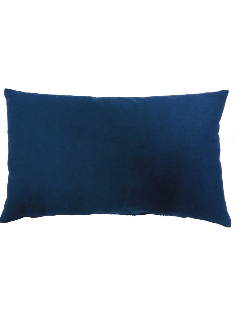Future Home - Coussin enfant imprimé chat en coton 30x50cm Blanc Bleu marine Bleu - Kiabi